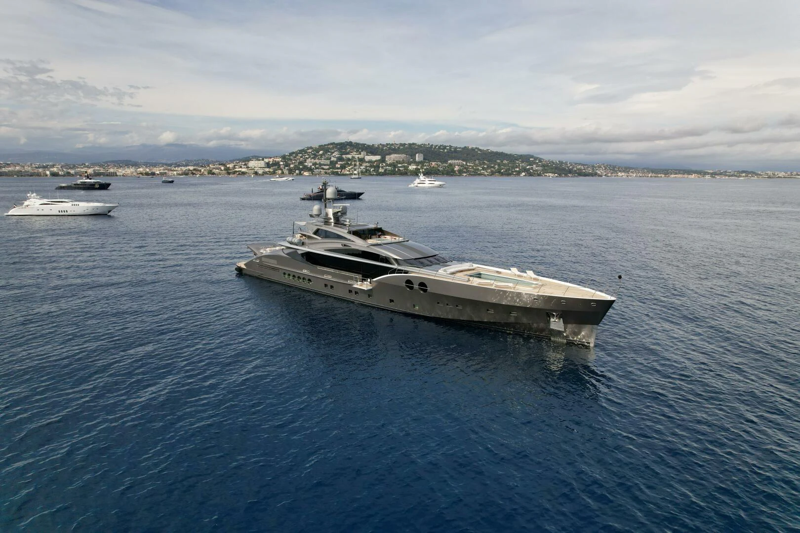 a boat in the water aboard SANAM Yacht for Sale