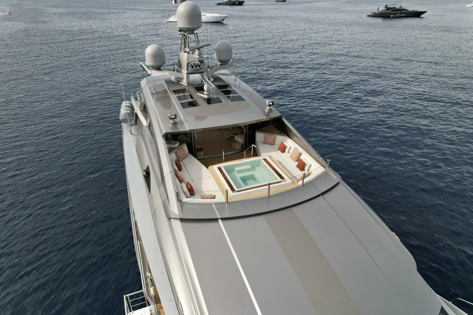 a person on a boat aboard SANAM Yacht for Sale