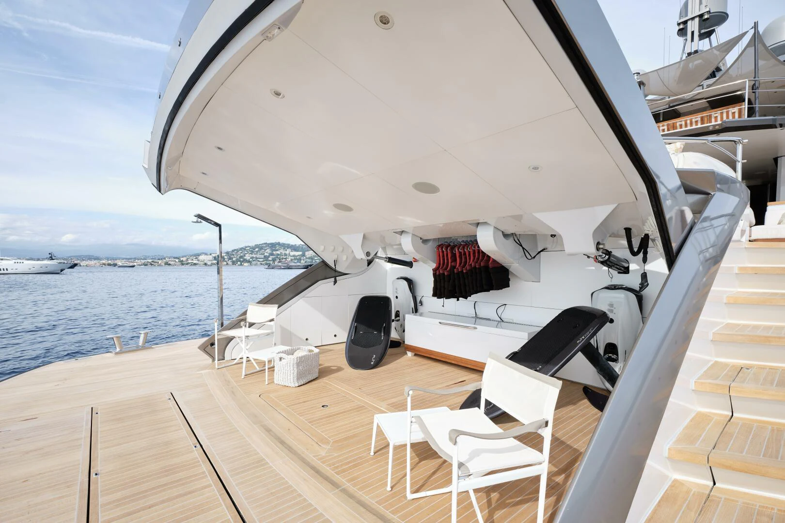 a boat on the water aboard SANAM Yacht for Sale