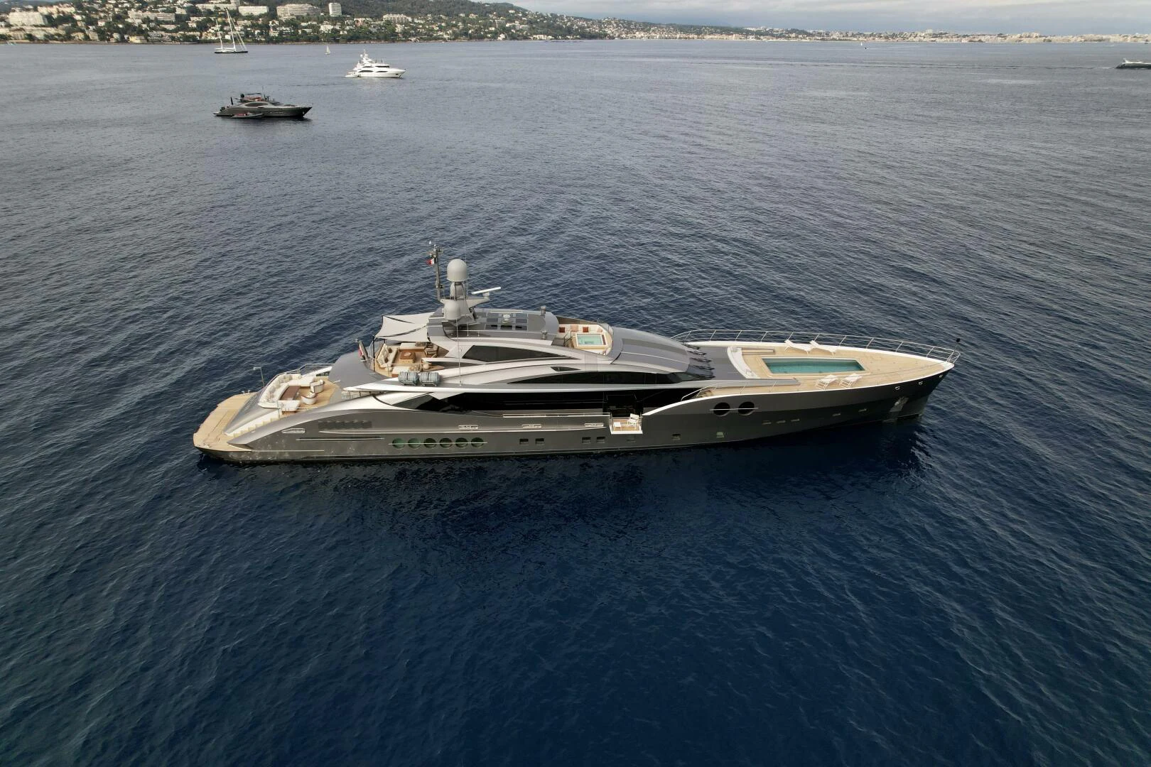 a boat in the water aboard SANAM Yacht for Sale
