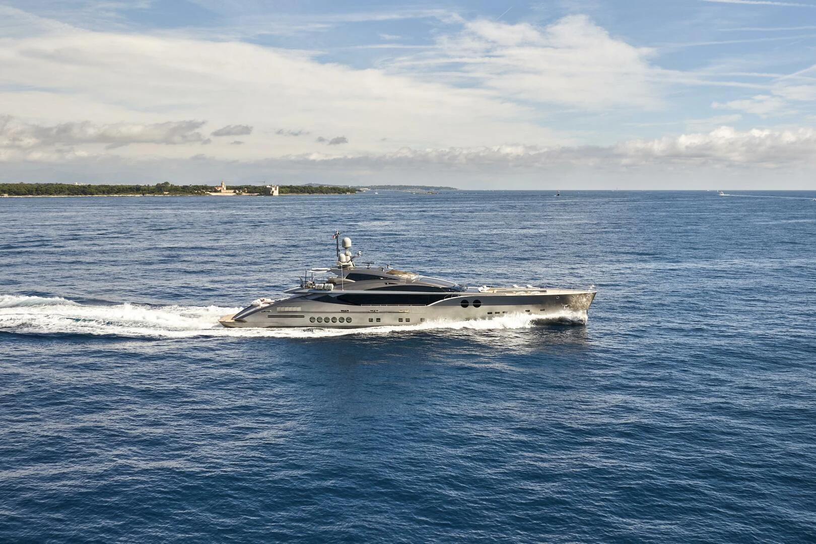 a boat on the water aboard SANAM Yacht for Sale