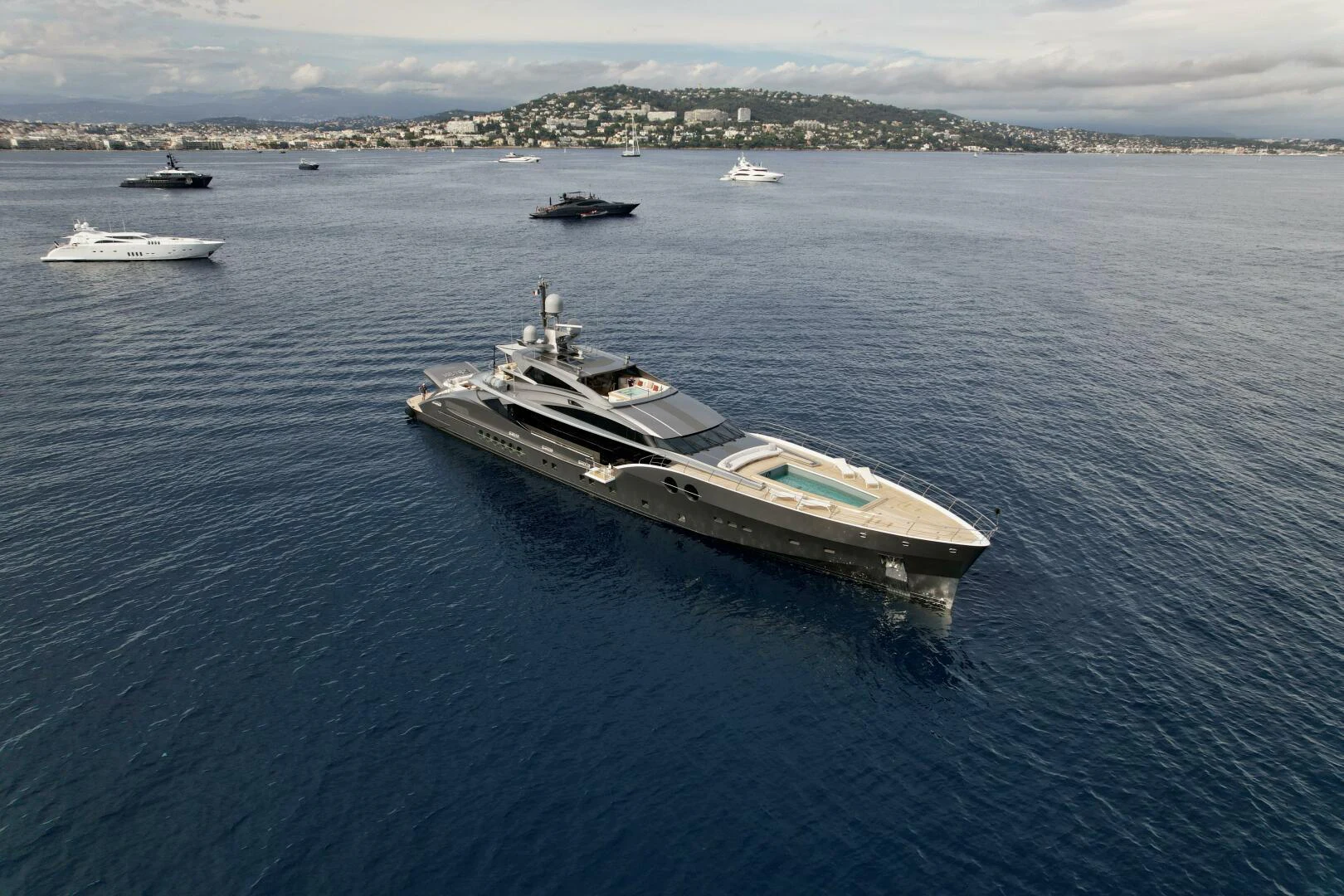 a boat in the water aboard SANAM Yacht for Sale