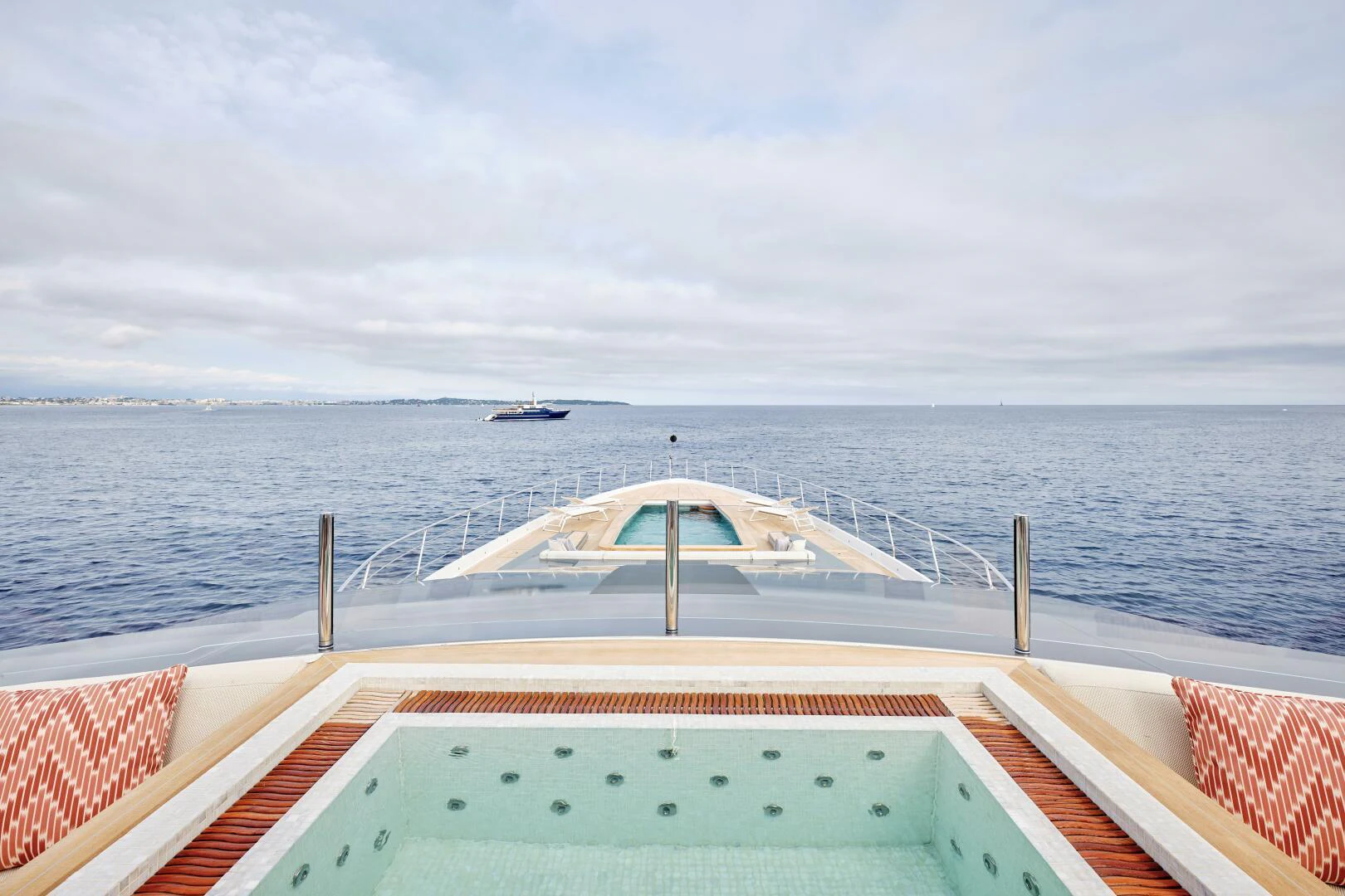 a boat on the water aboard SANAM Yacht for Sale