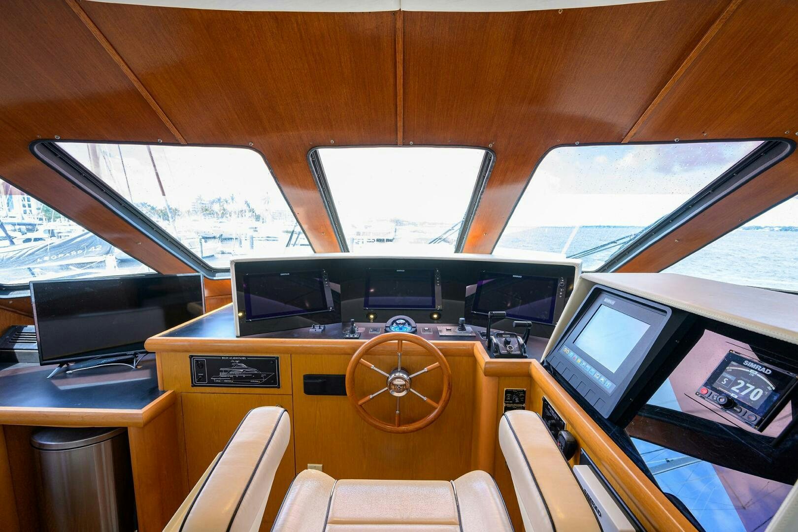 inside of a vehicle with computers aboard BUSINESS TRIP 2 Yacht for Sale