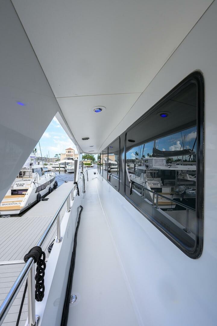 a view of a city from the inside of a vehicle aboard BUSINESS TRIP 2 Yacht for Sale