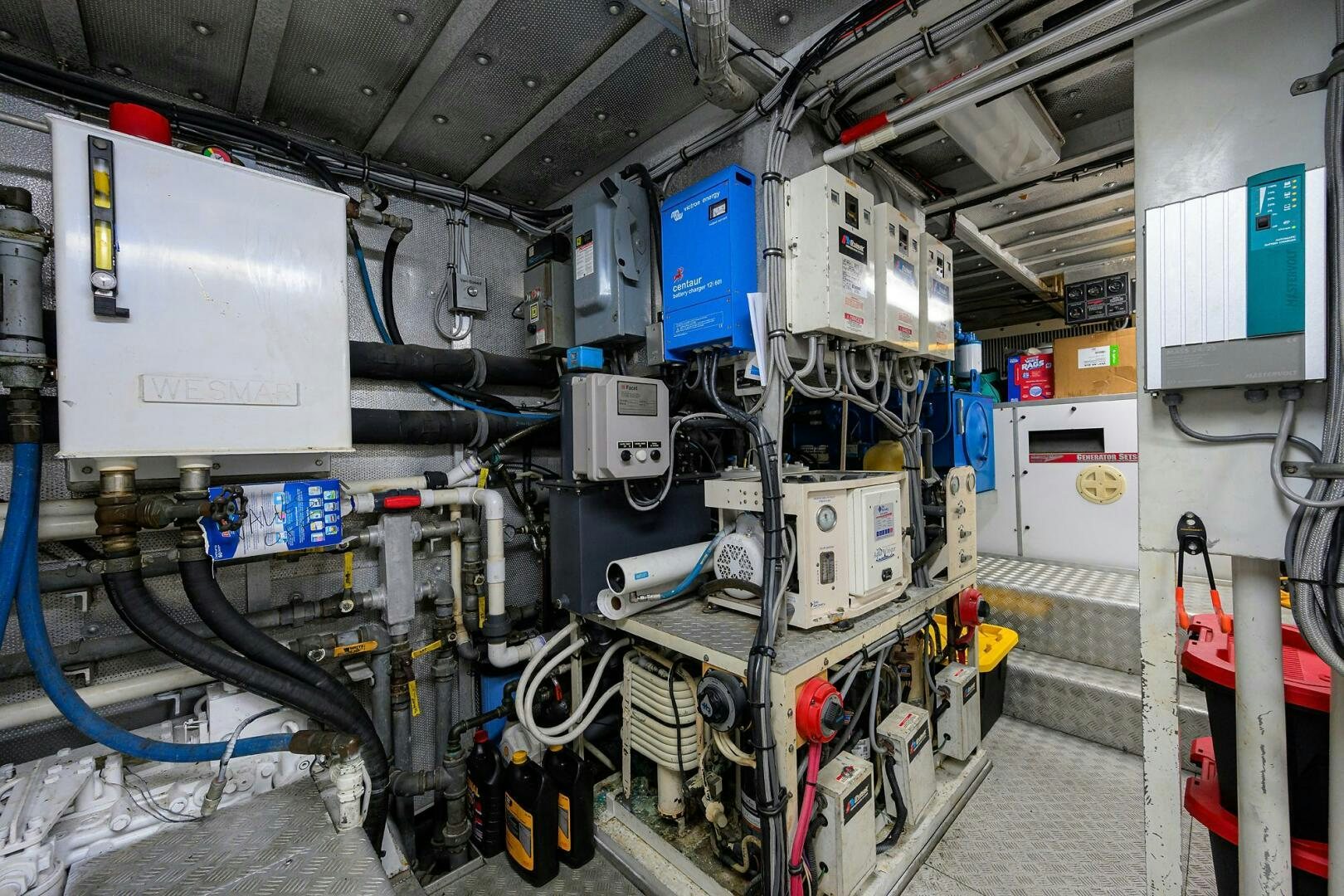 a room with machinery aboard BUSINESS TRIP 2 Yacht for Sale