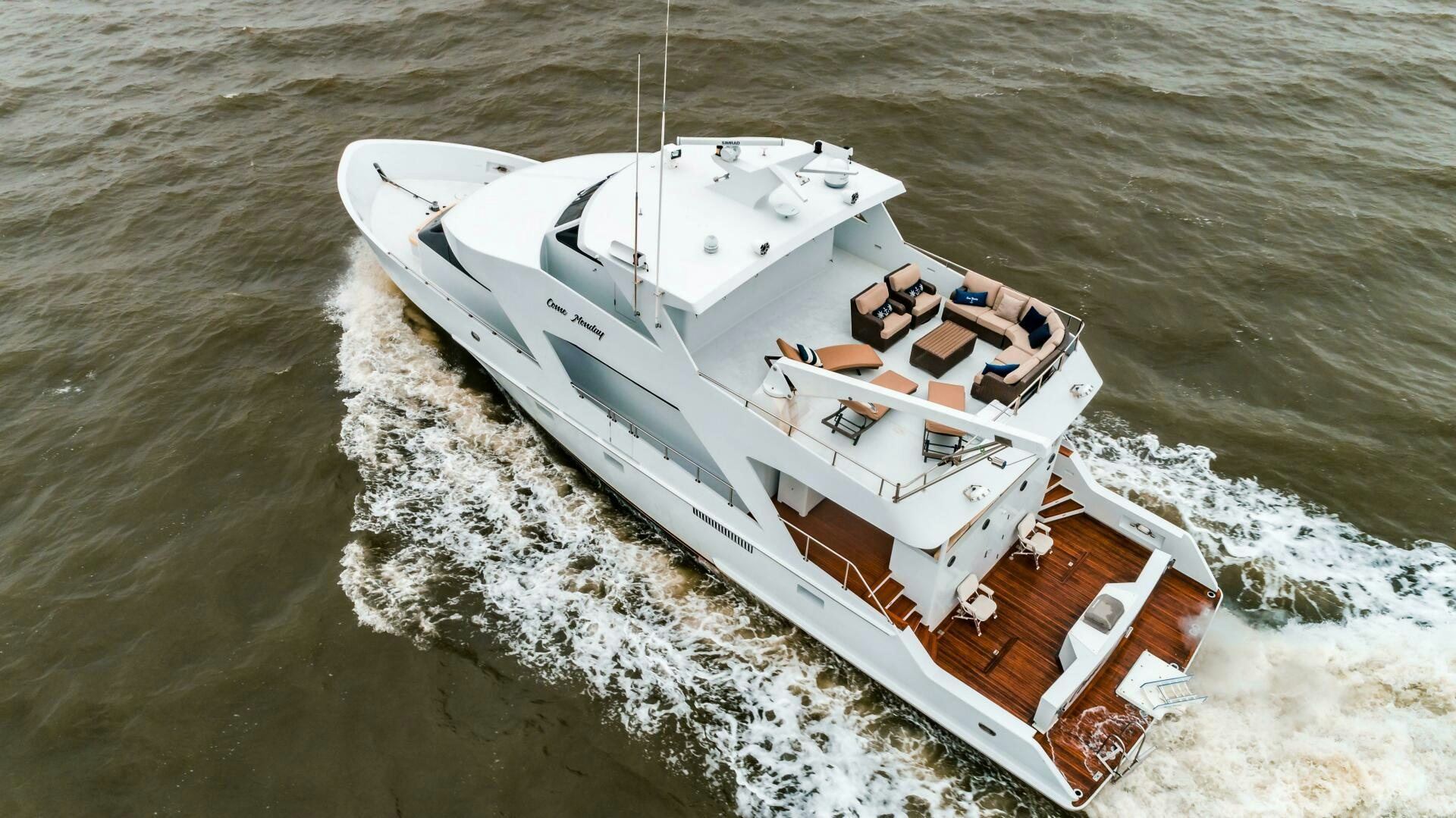 a boat on the water aboard BUSINESS TRIP 2 Yacht for Sale