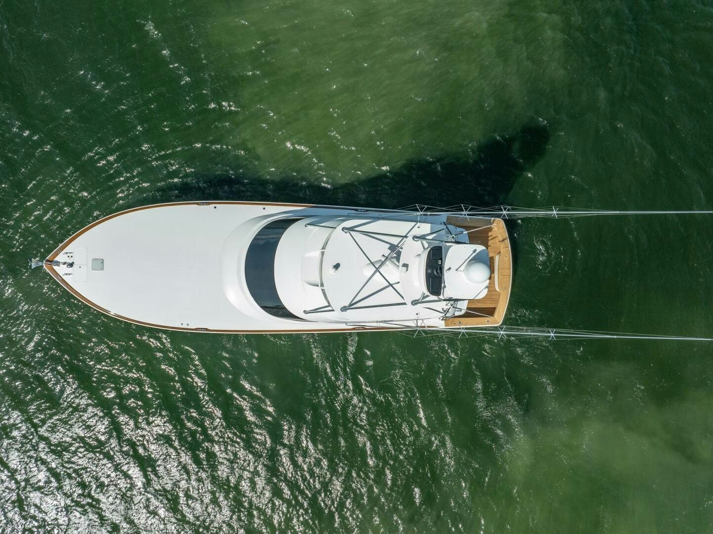 a basketball hoop in the grass aboard REEL CENTS Yacht for Sale