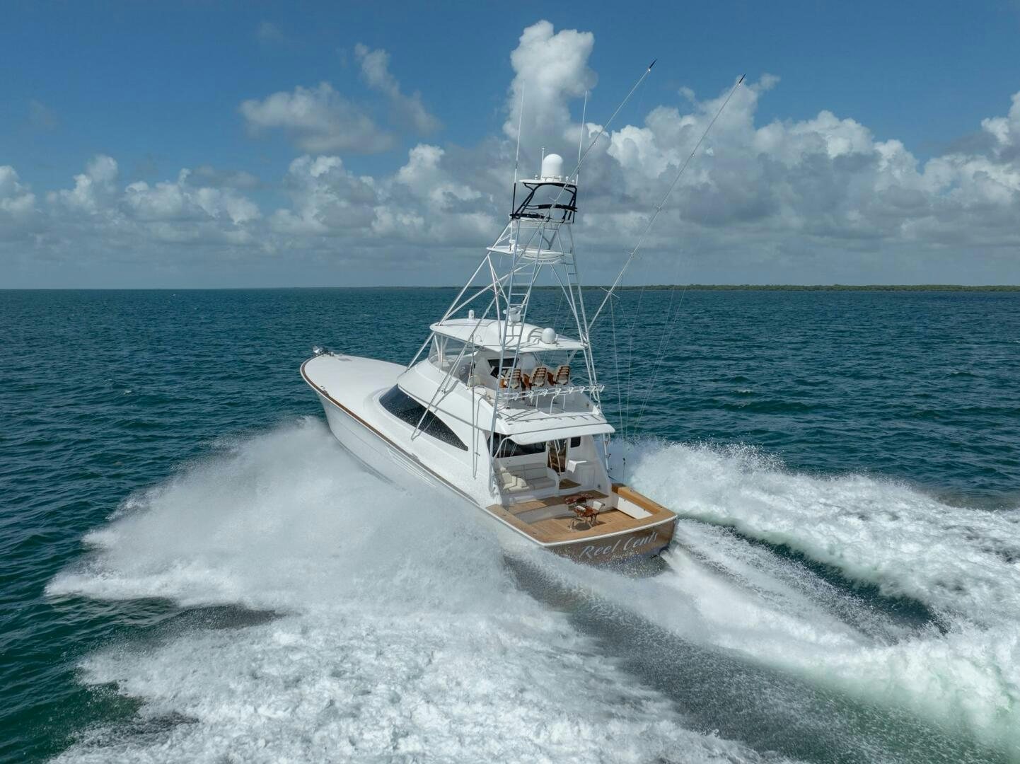 a boat on the water aboard REEL CENTS Yacht for Sale