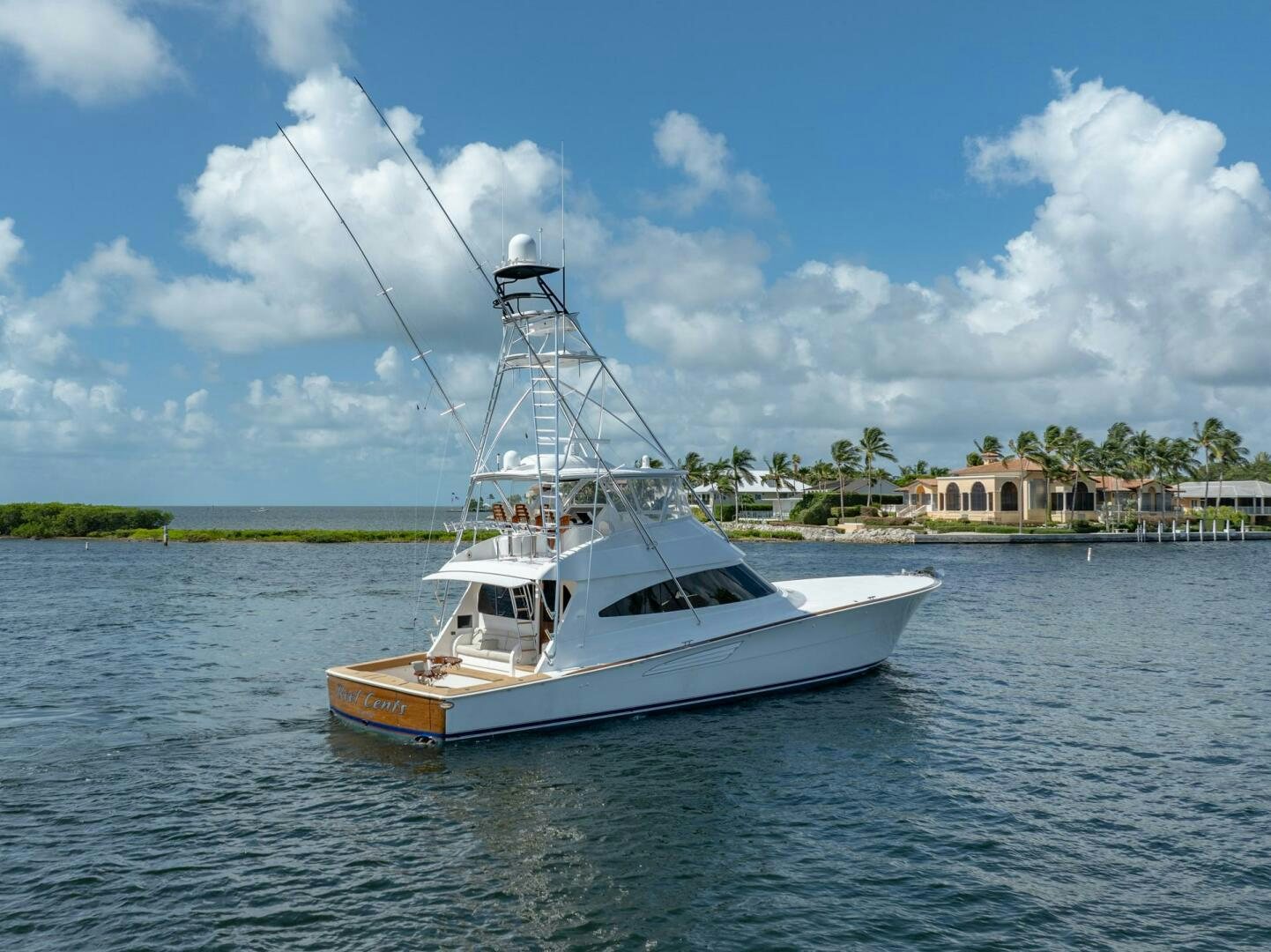 a boat on the water aboard REEL CENTS Yacht for Sale