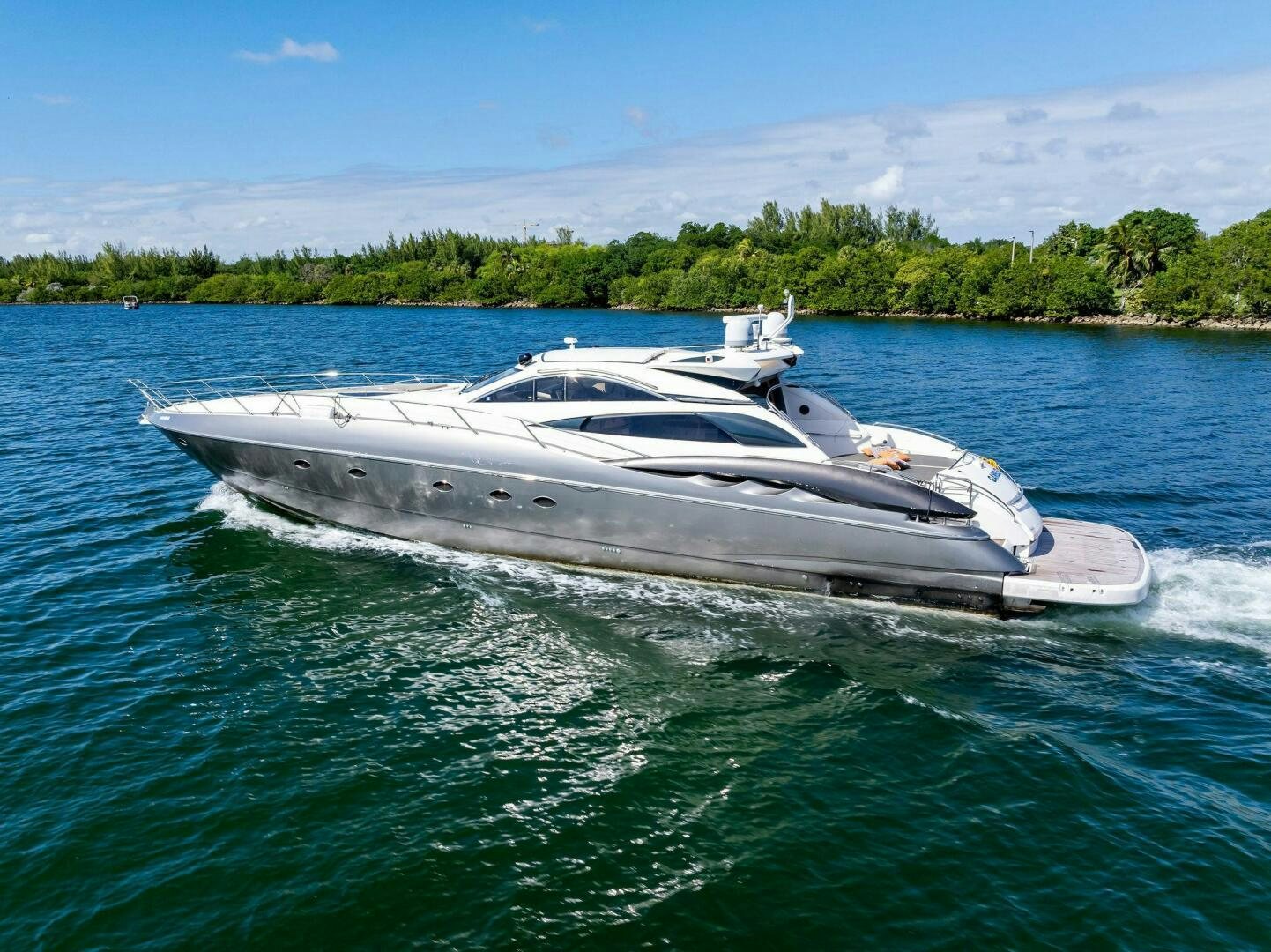a boat on the water aboard GAMBLER Yacht for Sale