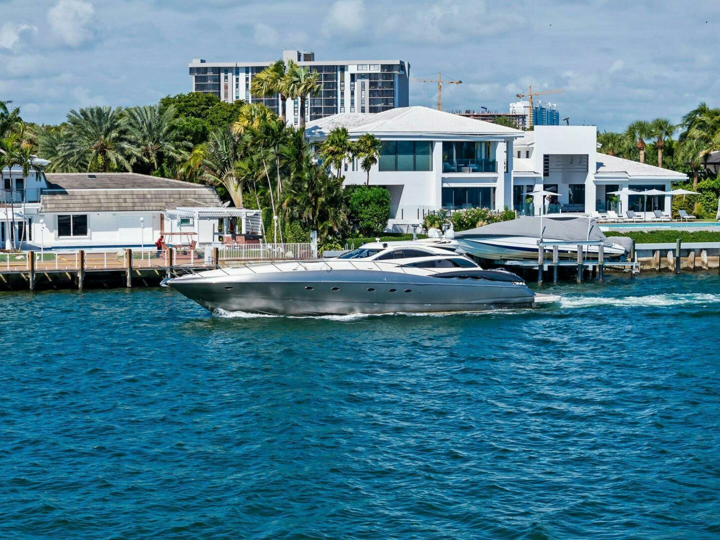 a boat in the water aboard GAMBLER Yacht for Sale