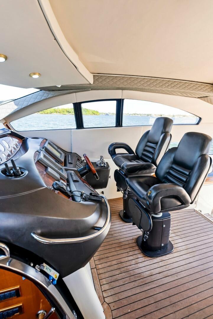 inside of a vehicle aboard GAMBLER Yacht for Sale