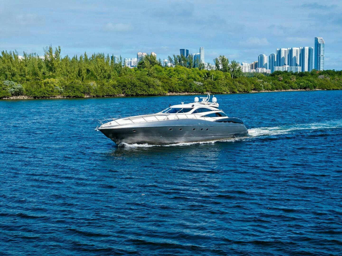 a boat on the water aboard GAMBLER Yacht for Sale