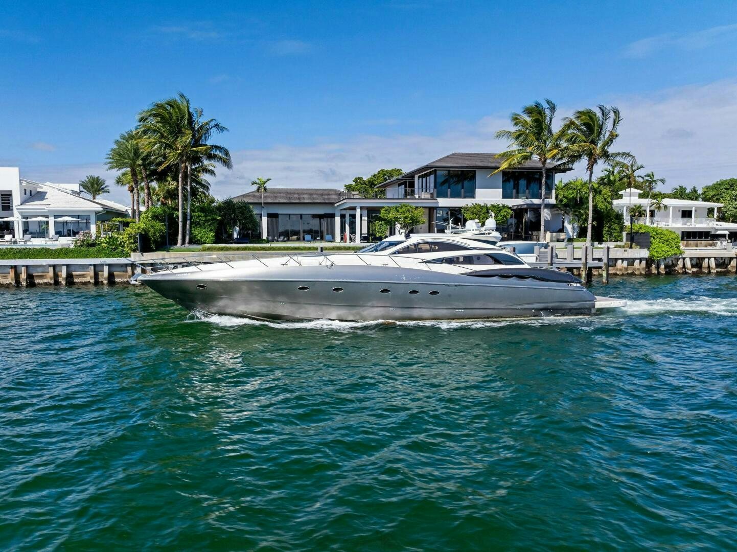 a boat in the water aboard GAMBLER Yacht for Sale