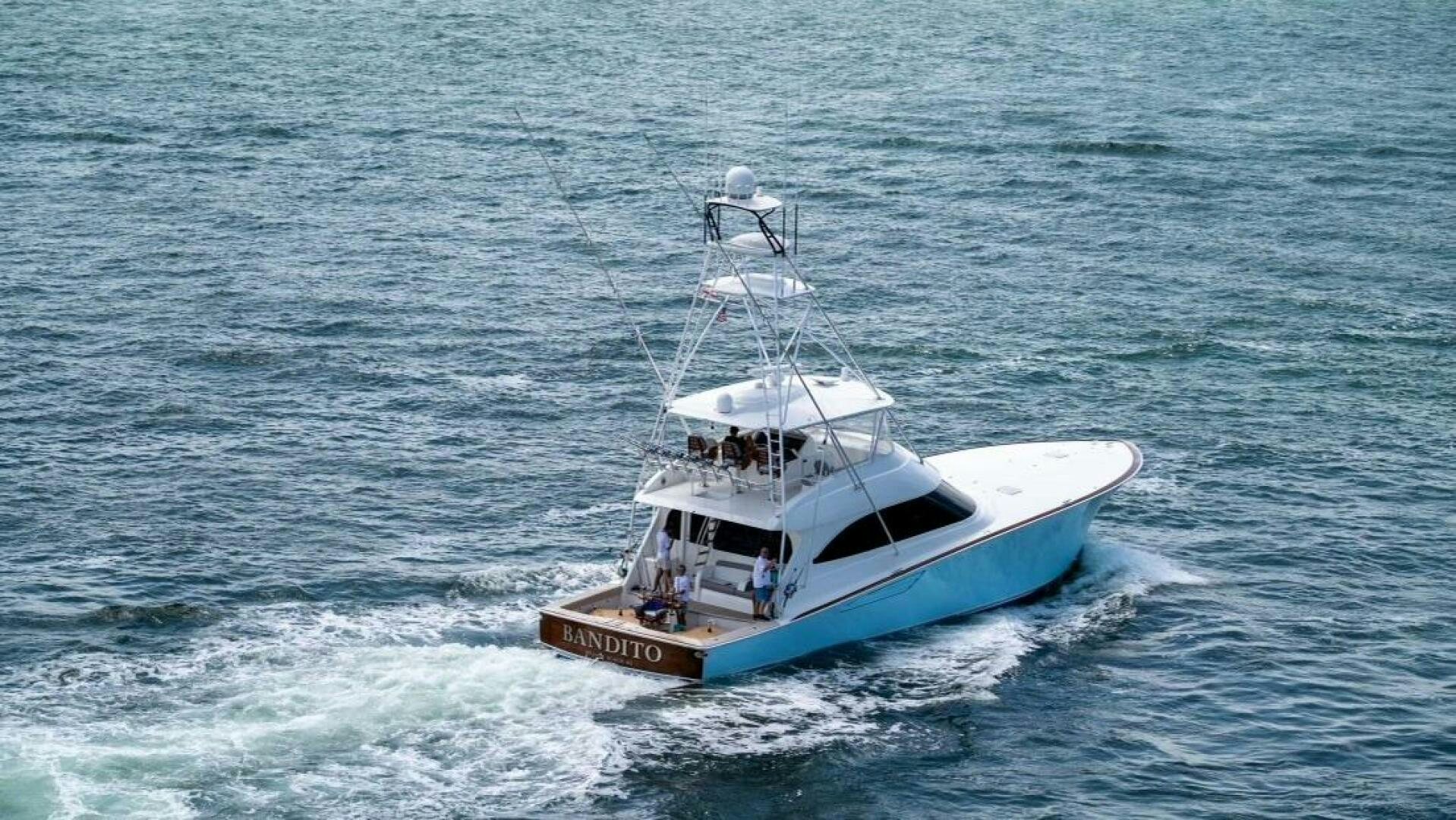 a boat in the water aboard BANDITO Yacht for Sale