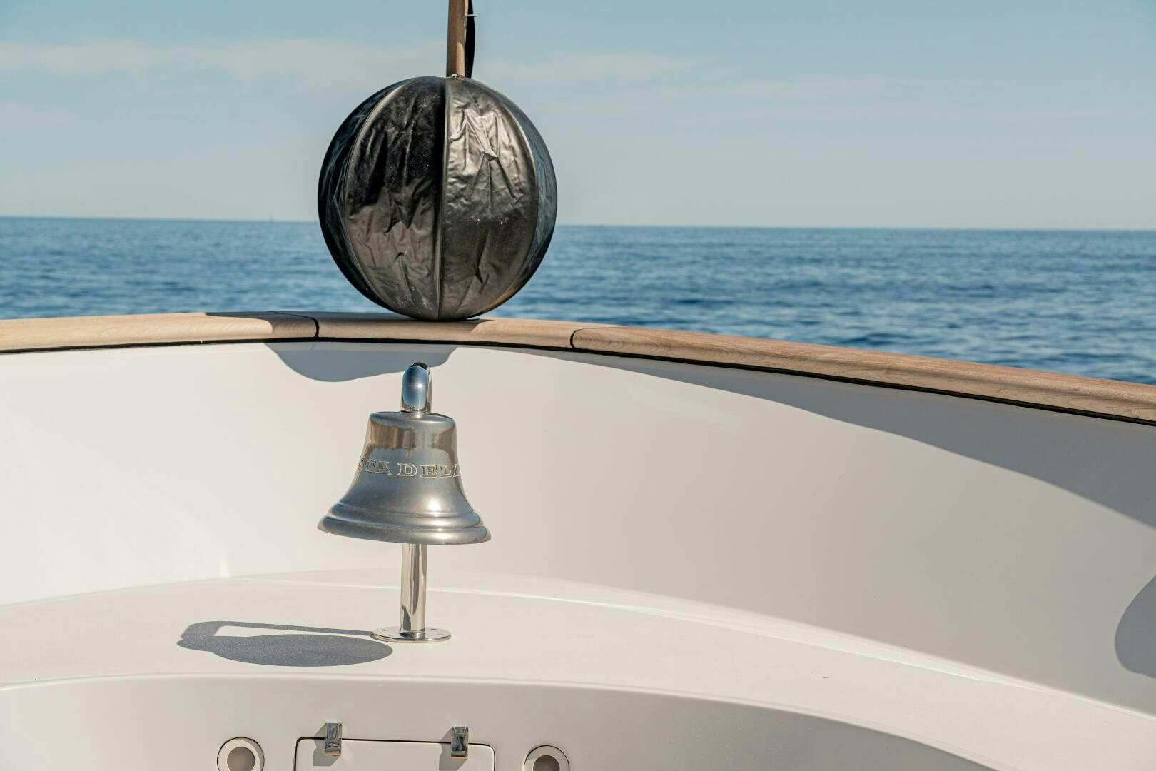 a globe on a boat aboard JUSTA DELIA Yacht for Sale
