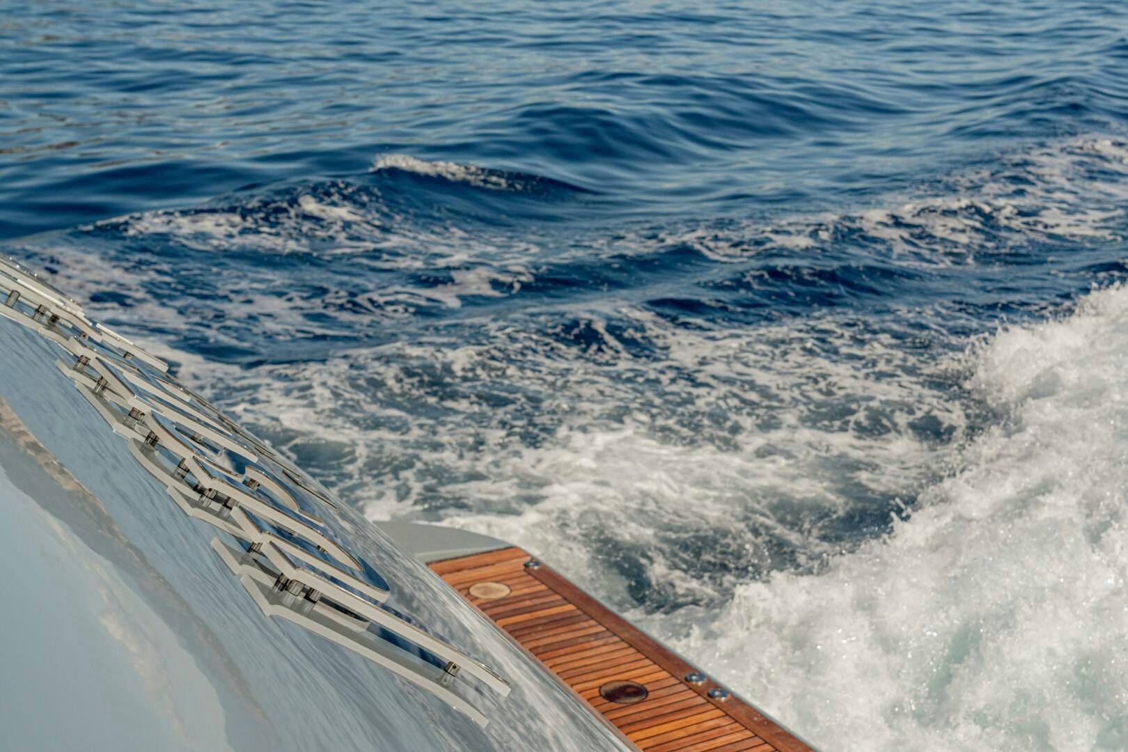 a boat on the water aboard JUSTA DELIA Yacht for Sale