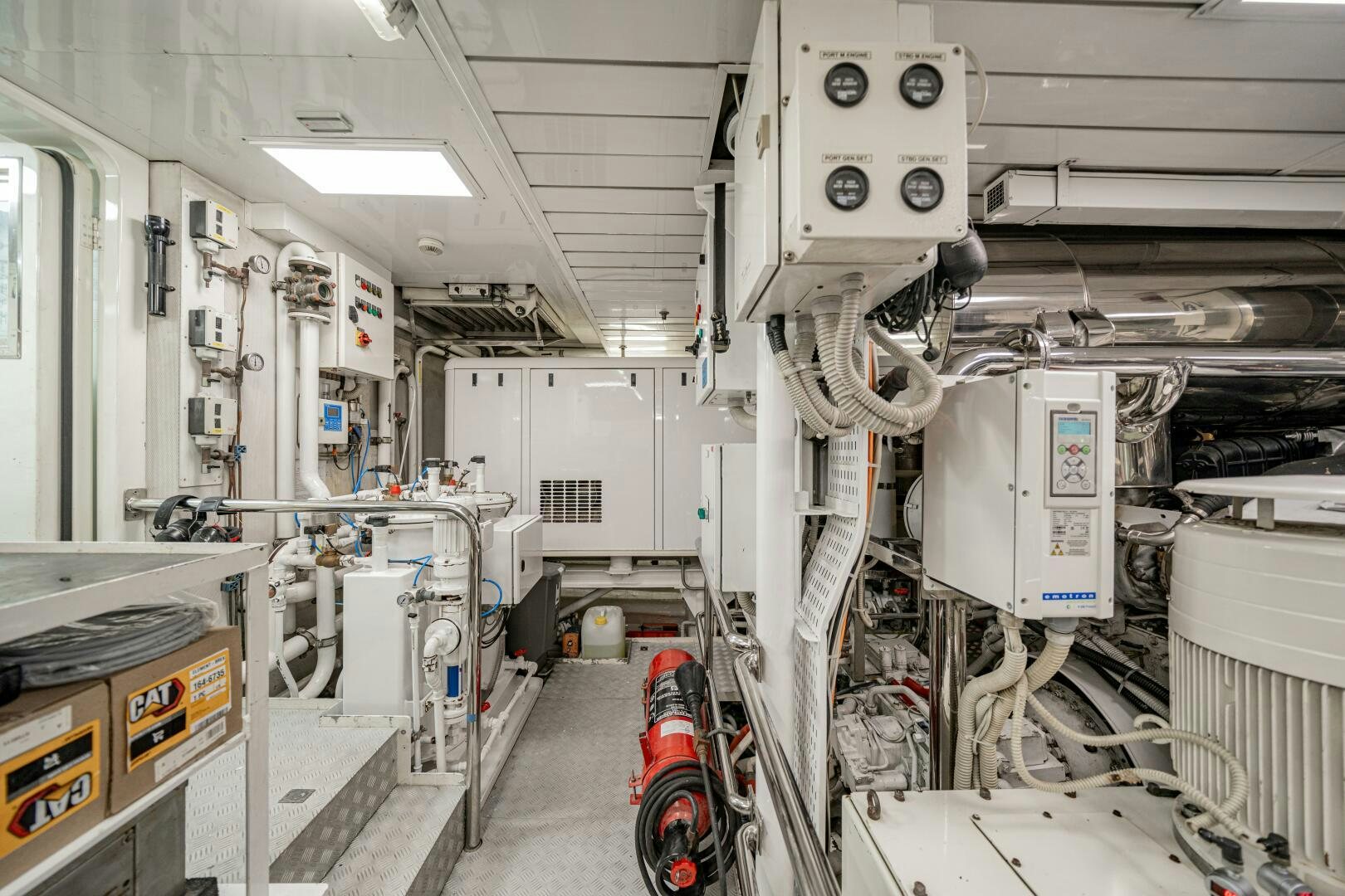 a room with machinery aboard JUSTA DELIA Yacht for Sale