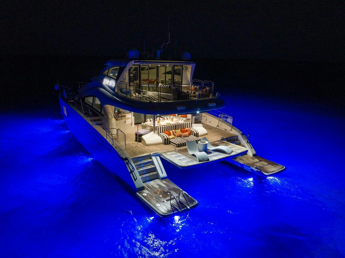 a satellite in space aboard ROYAL RITA Yacht for Sale