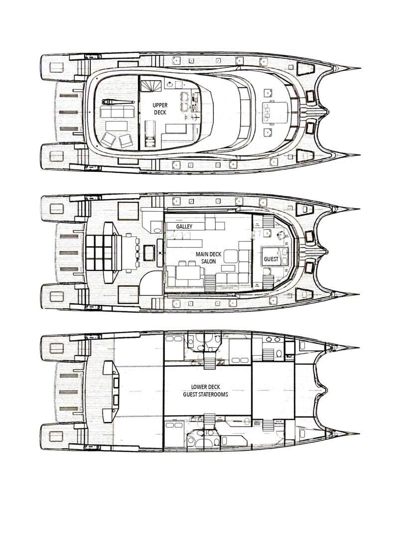 diagram, engineering drawing aboard ROYAL RITA Yacht for Sale