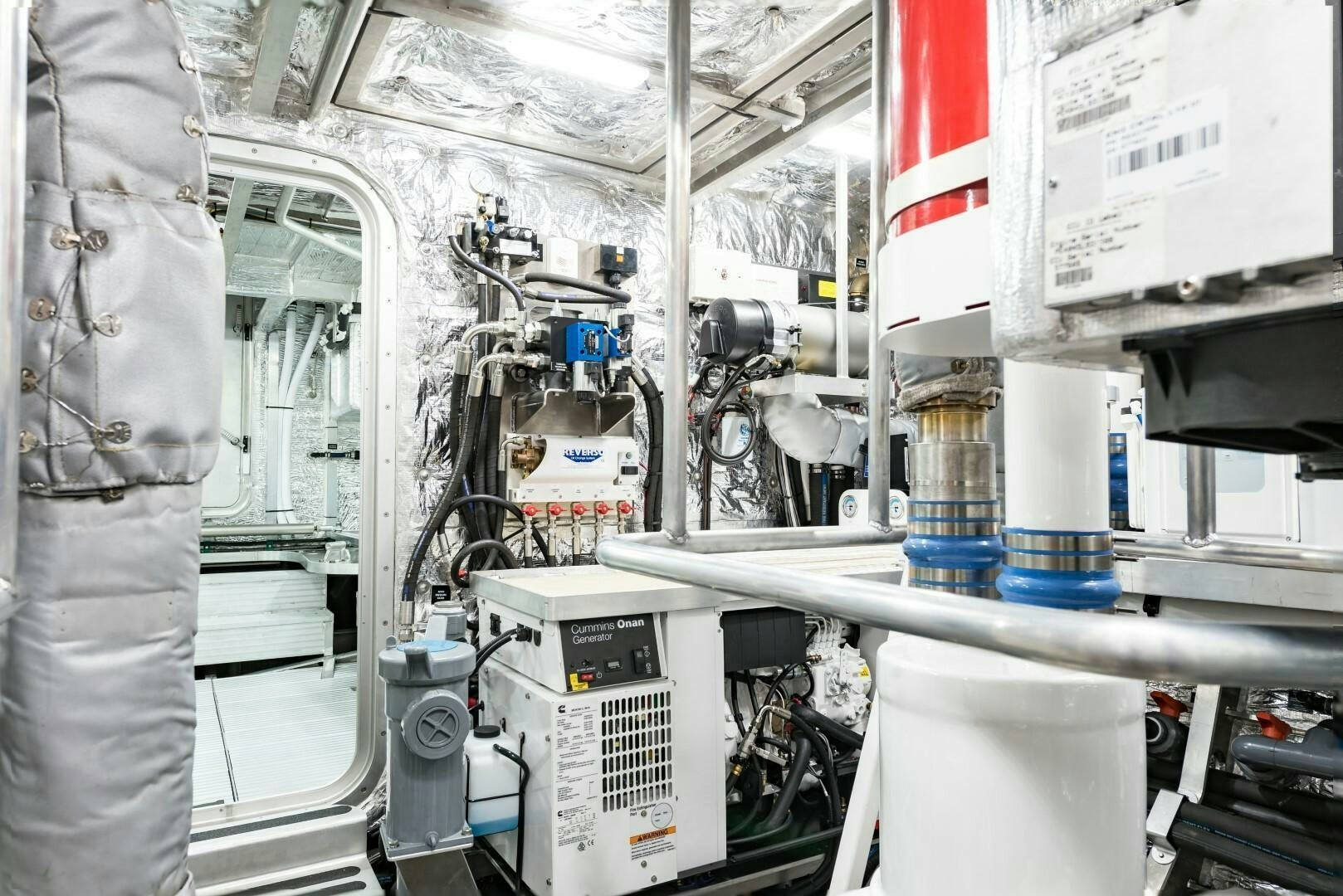 a close-up of a factory aboard BUFFALO NICKEL Yacht for Sale