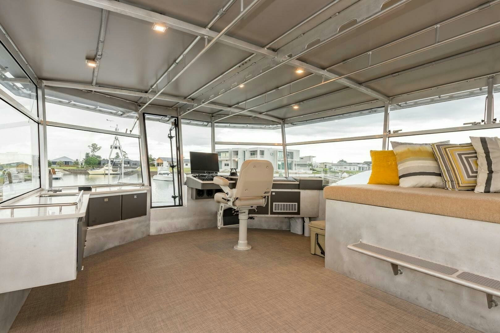 inside view of a room aboard BUFFALO NICKEL Yacht for Sale