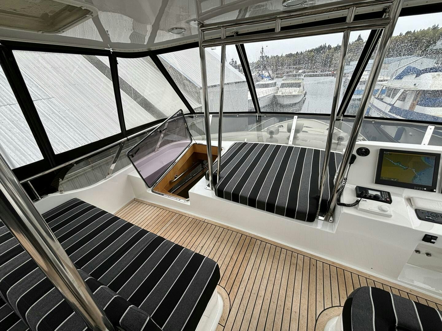 inside of a car aboard ROYAL VIKING Yacht for Sale