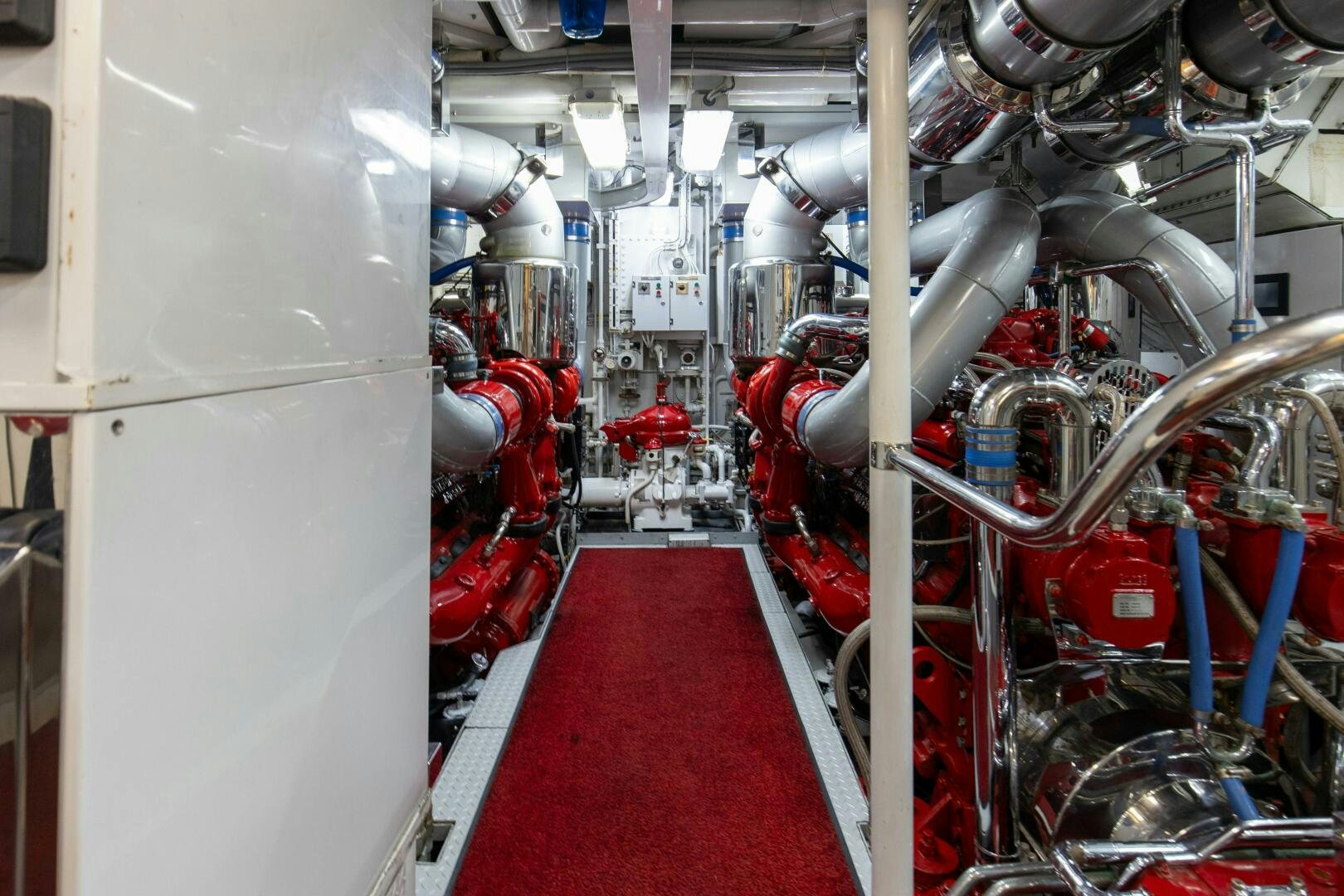 a room with several machinery aboard BOSS Yacht for Sale