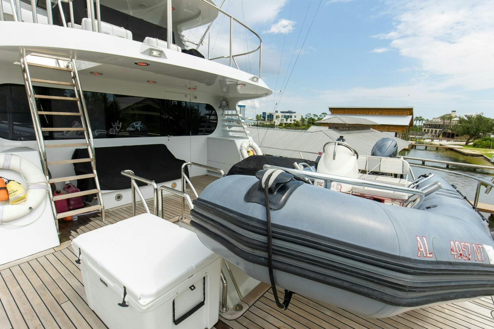 a boat on the water aboard BOSS Yacht for Sale