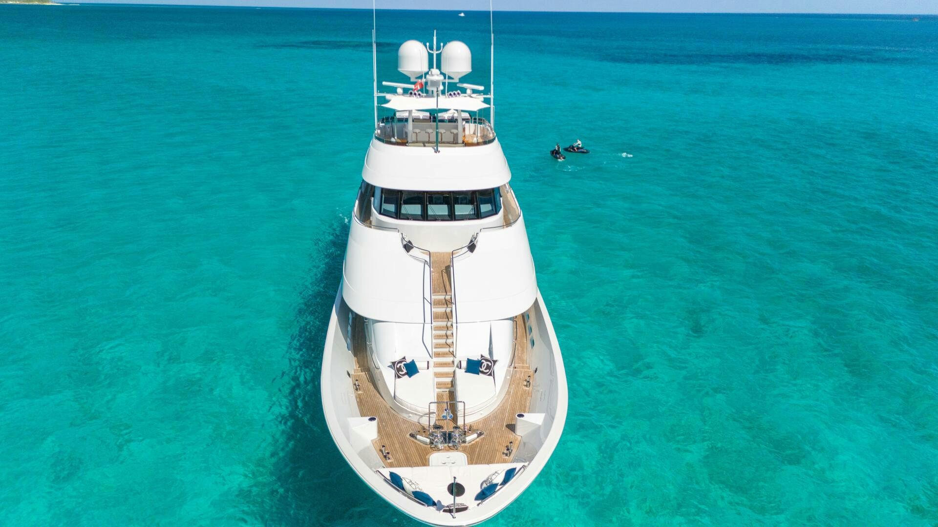 a boat in the water aboard RELENTLESS Yacht for Sale