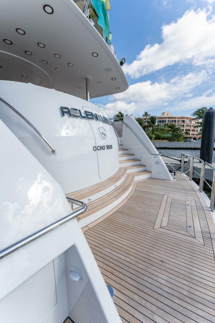 a boat on the water aboard RELENTLESS Yacht for Sale