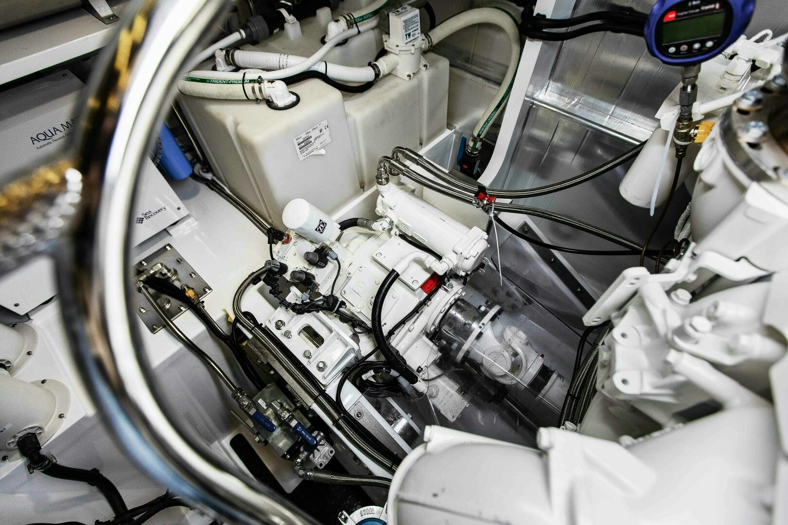 a close-up of a machine aboard THE KEYS Yacht for Sale