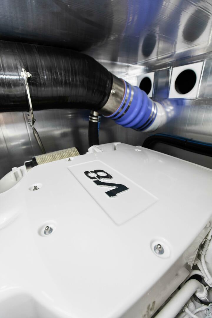 close-up of a machine aboard THE KEYS Yacht for Sale