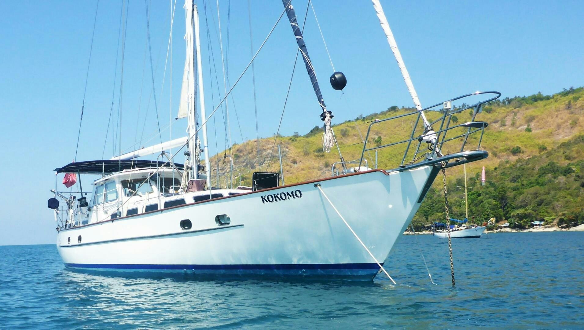 a boat on the water aboard KOKOMO VI Yacht for Sale