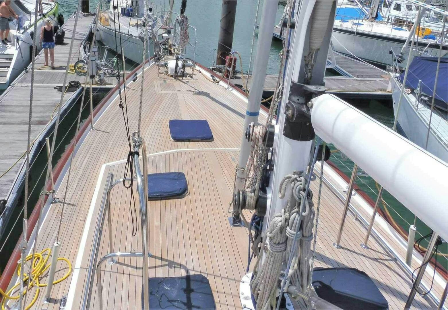 a boat with ropes aboard KOKOMO VI Yacht for Sale