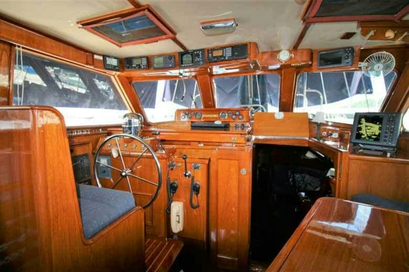 inside of a vehicle aboard KOKOMO VI Yacht for Sale