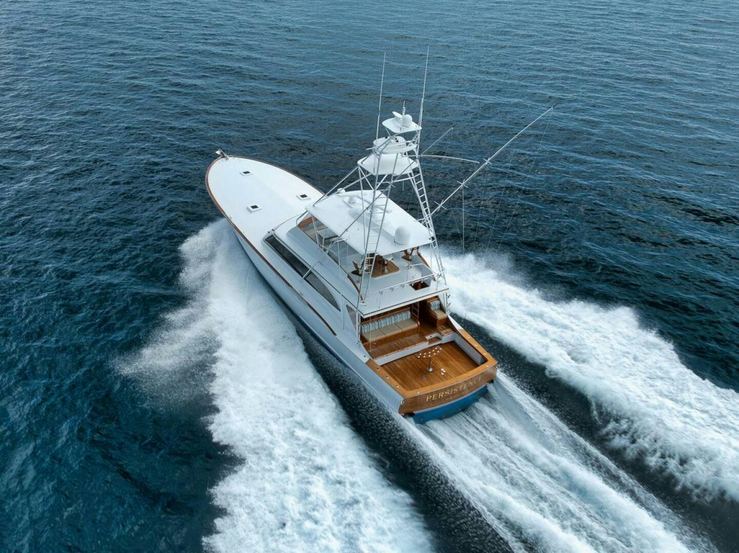 a ship in the water aboard PERSISTENCE Yacht for Sale