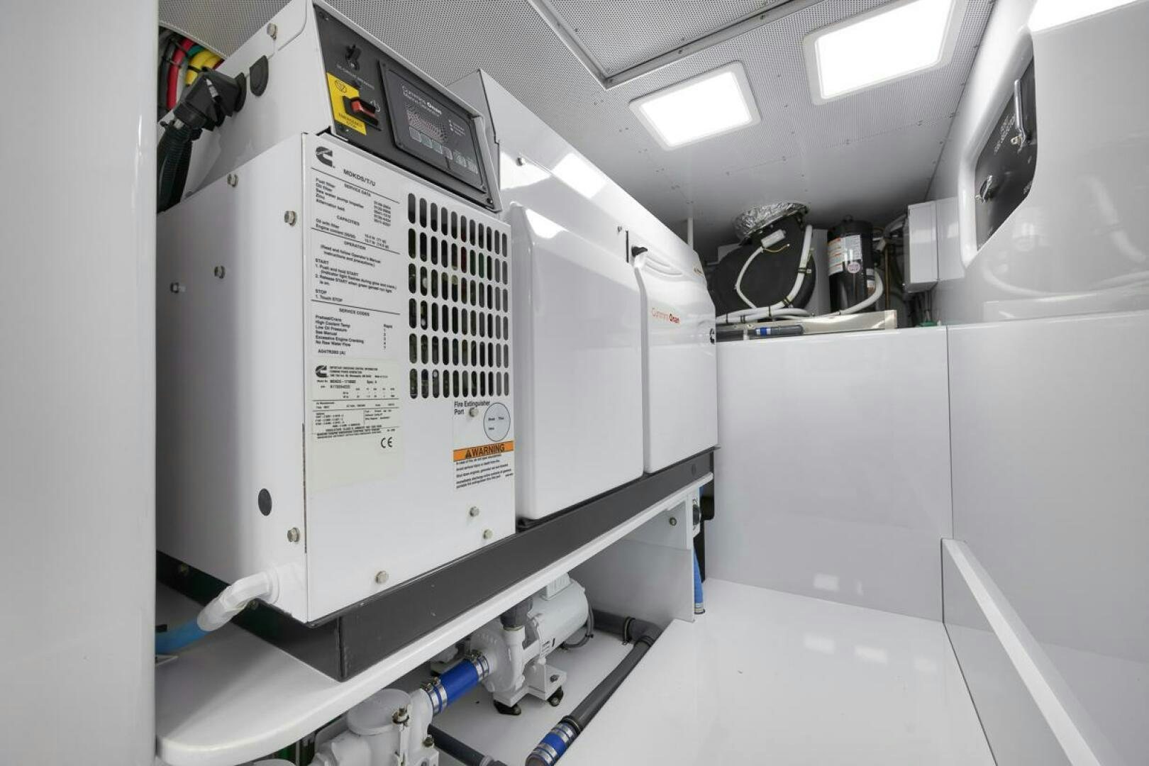 a room with machines aboard PERSISTENCE Yacht for Sale