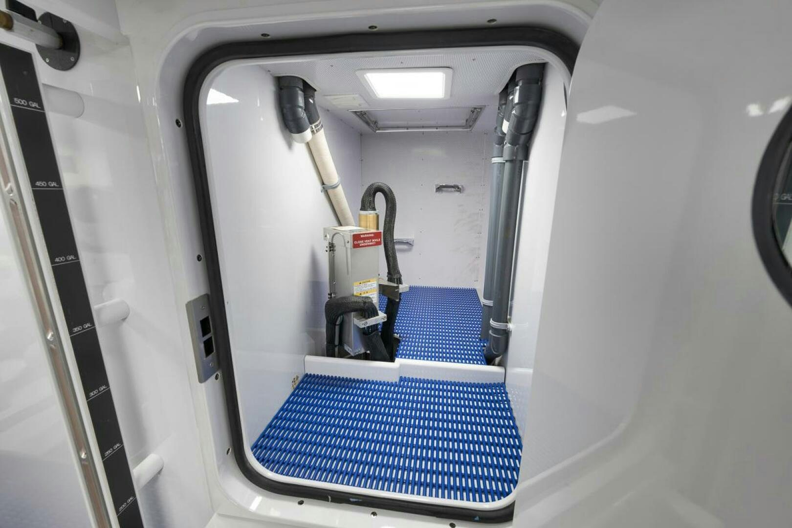 a train with a seat belt aboard PERSISTENCE Yacht for Sale