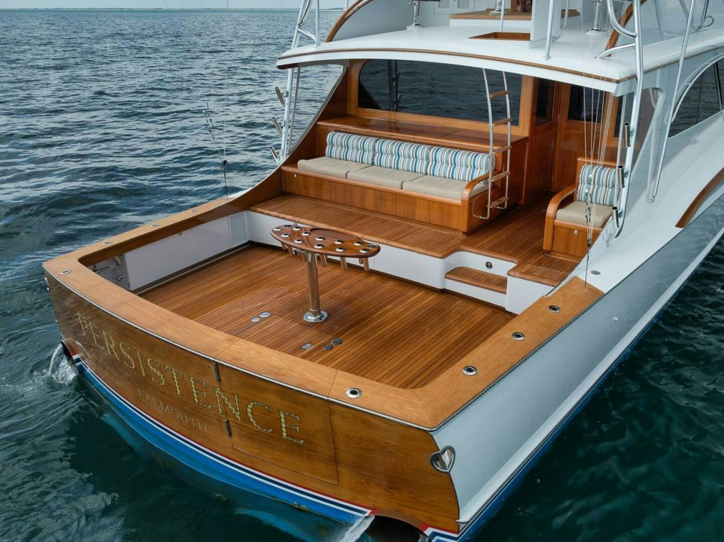 a boat on the water aboard PERSISTENCE Yacht for Sale