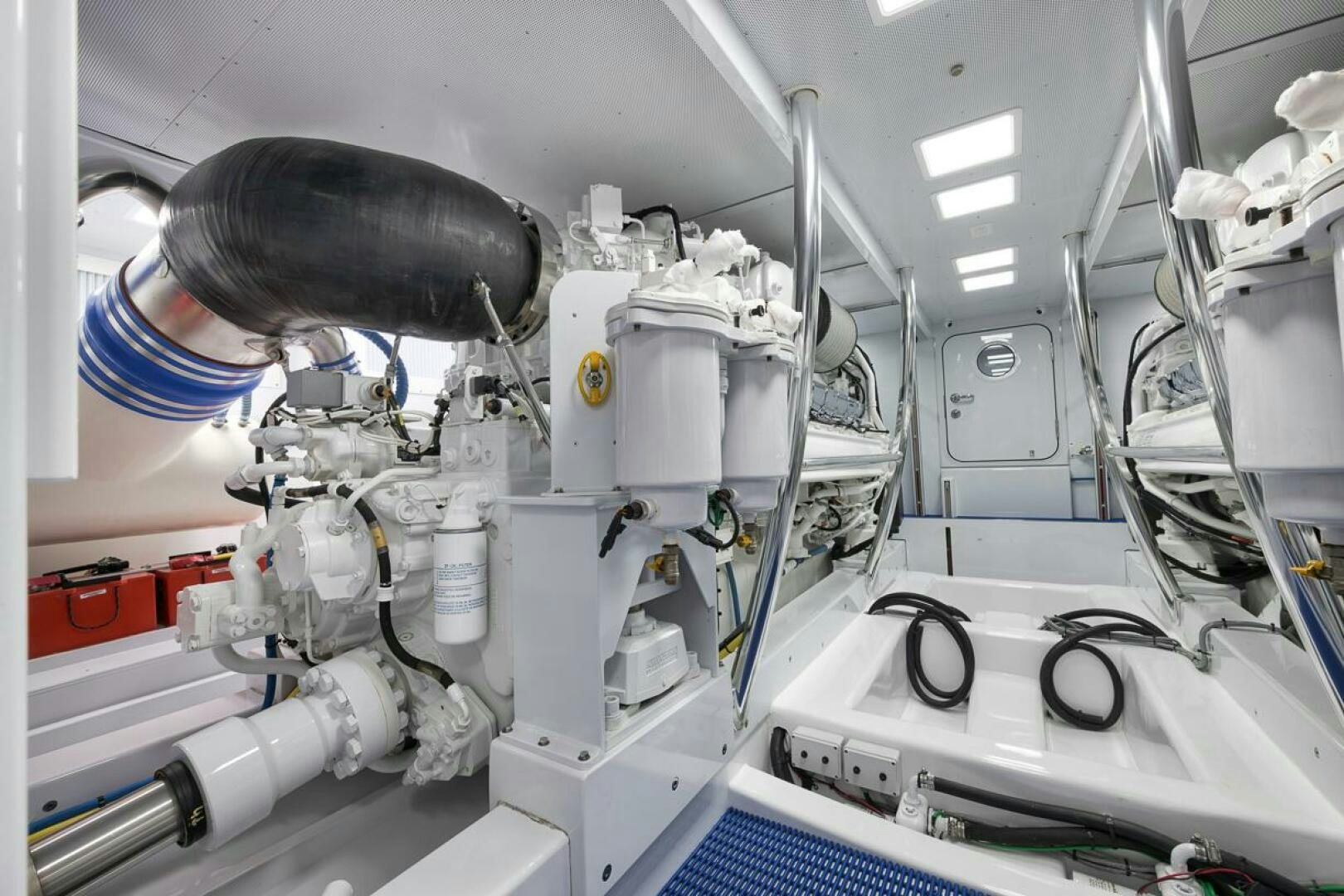 a close-up of a machine aboard PERSISTENCE Yacht for Sale