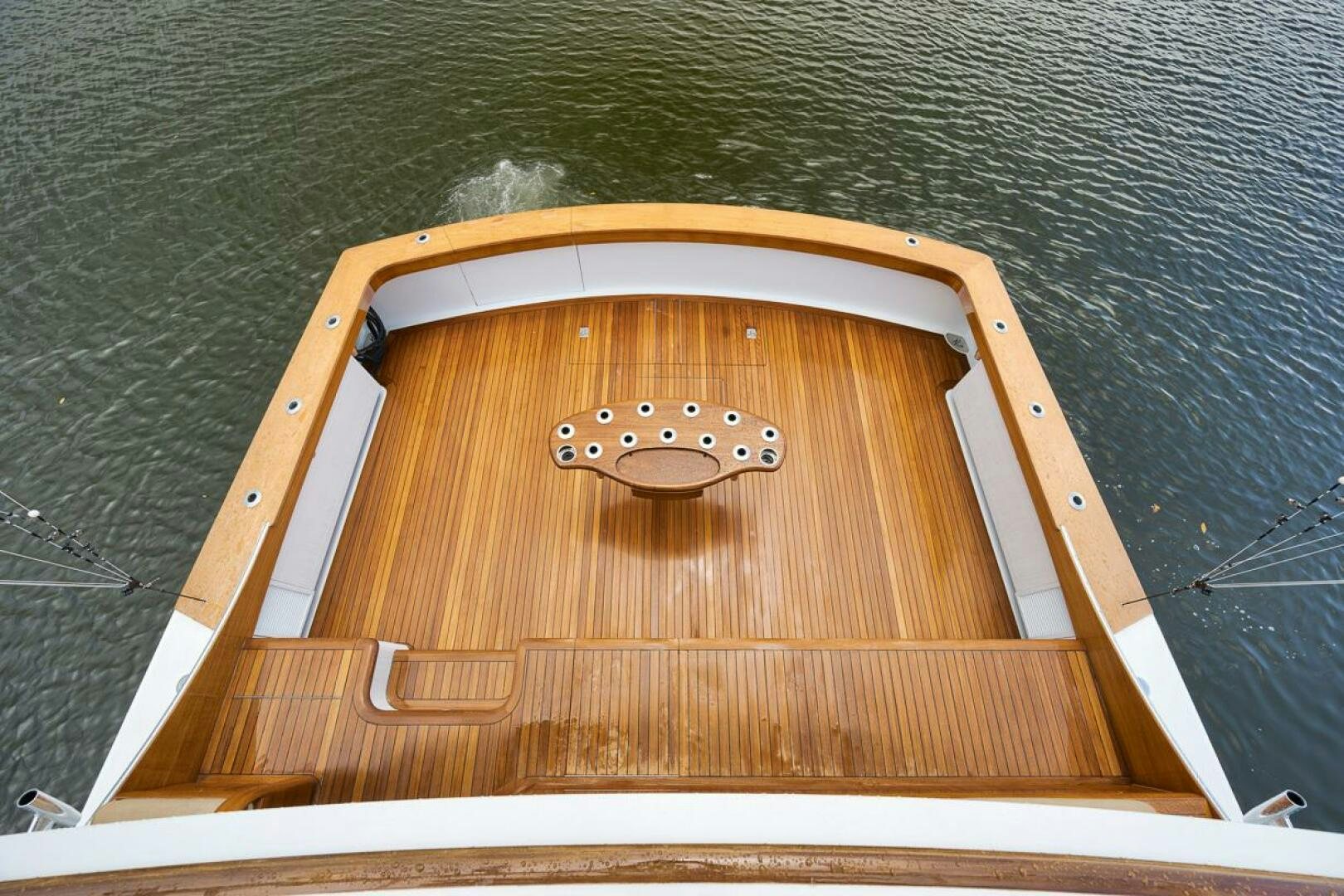 a wooden object on a boat aboard PERSISTENCE Yacht for Sale