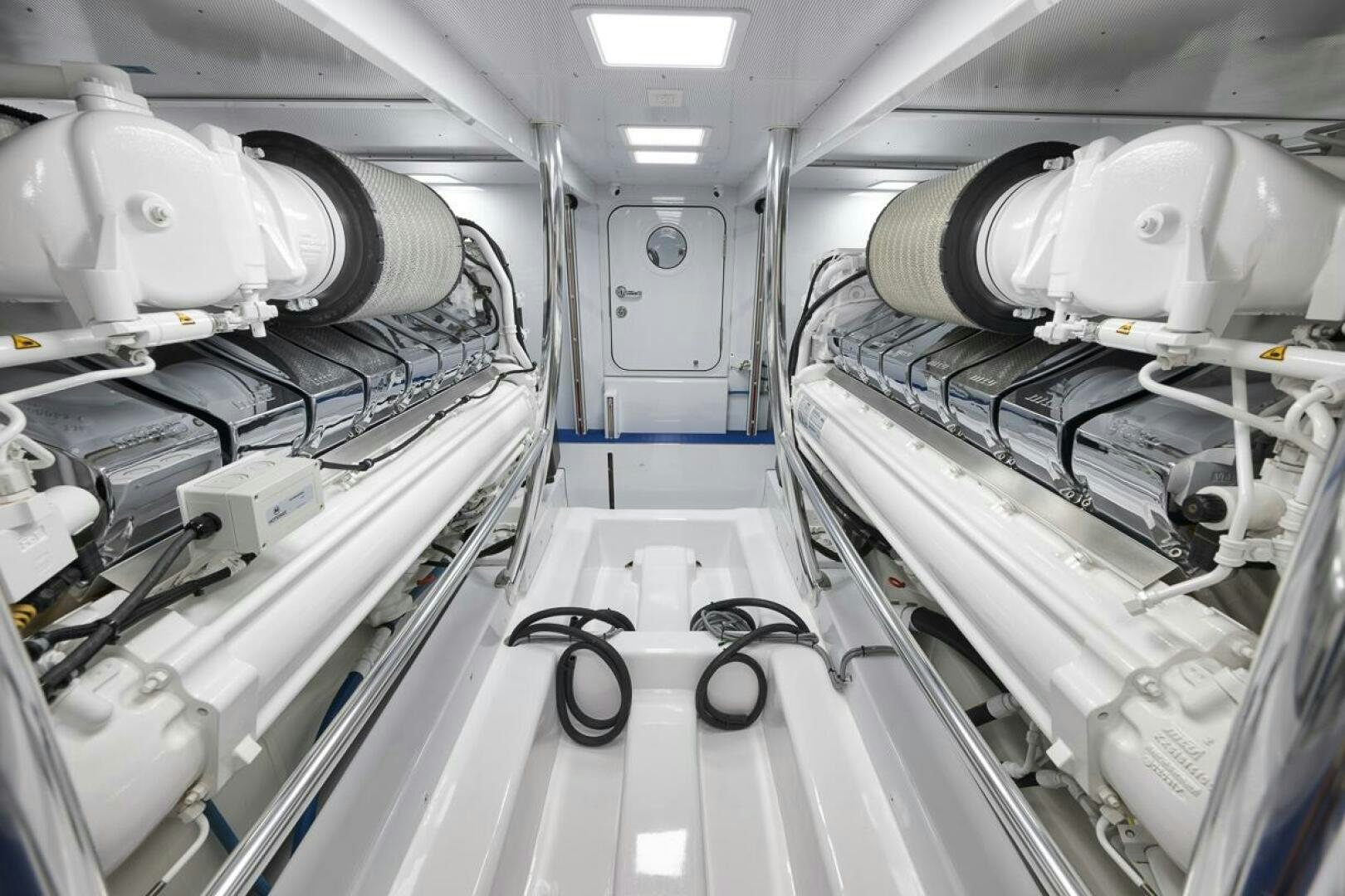 a room with several machines aboard PERSISTENCE Yacht for Sale