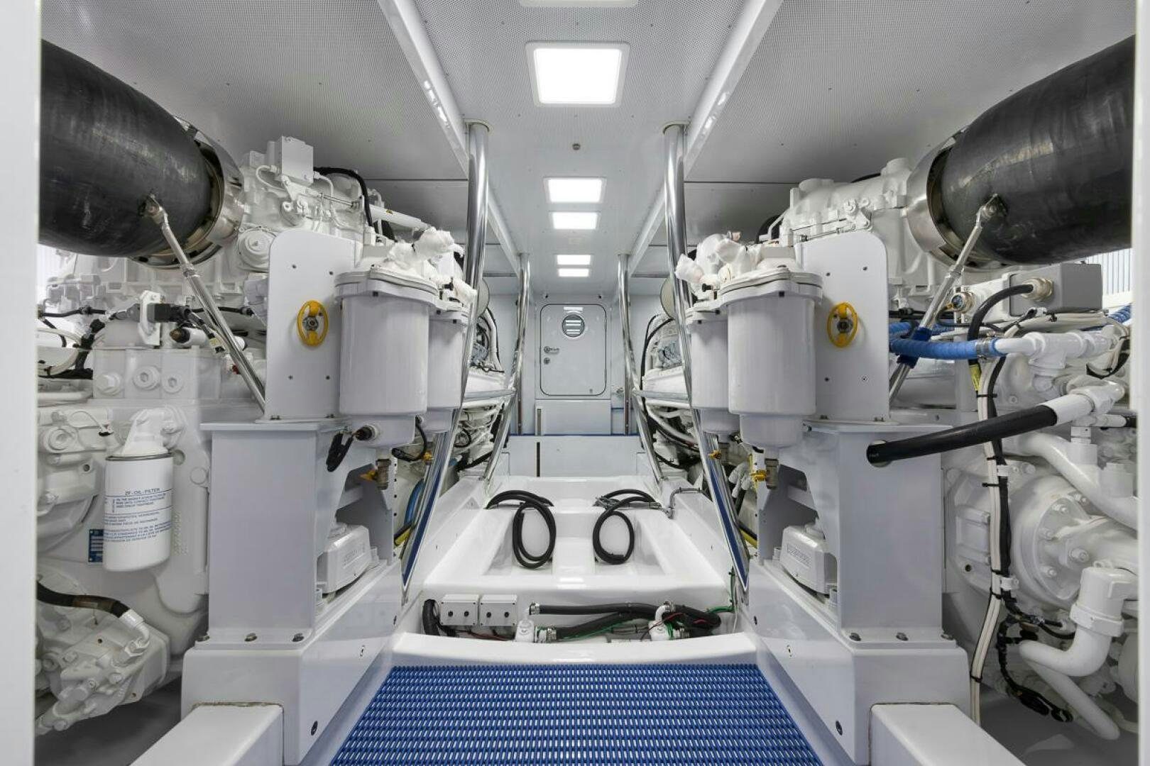 a room with machinery aboard PERSISTENCE Yacht for Sale