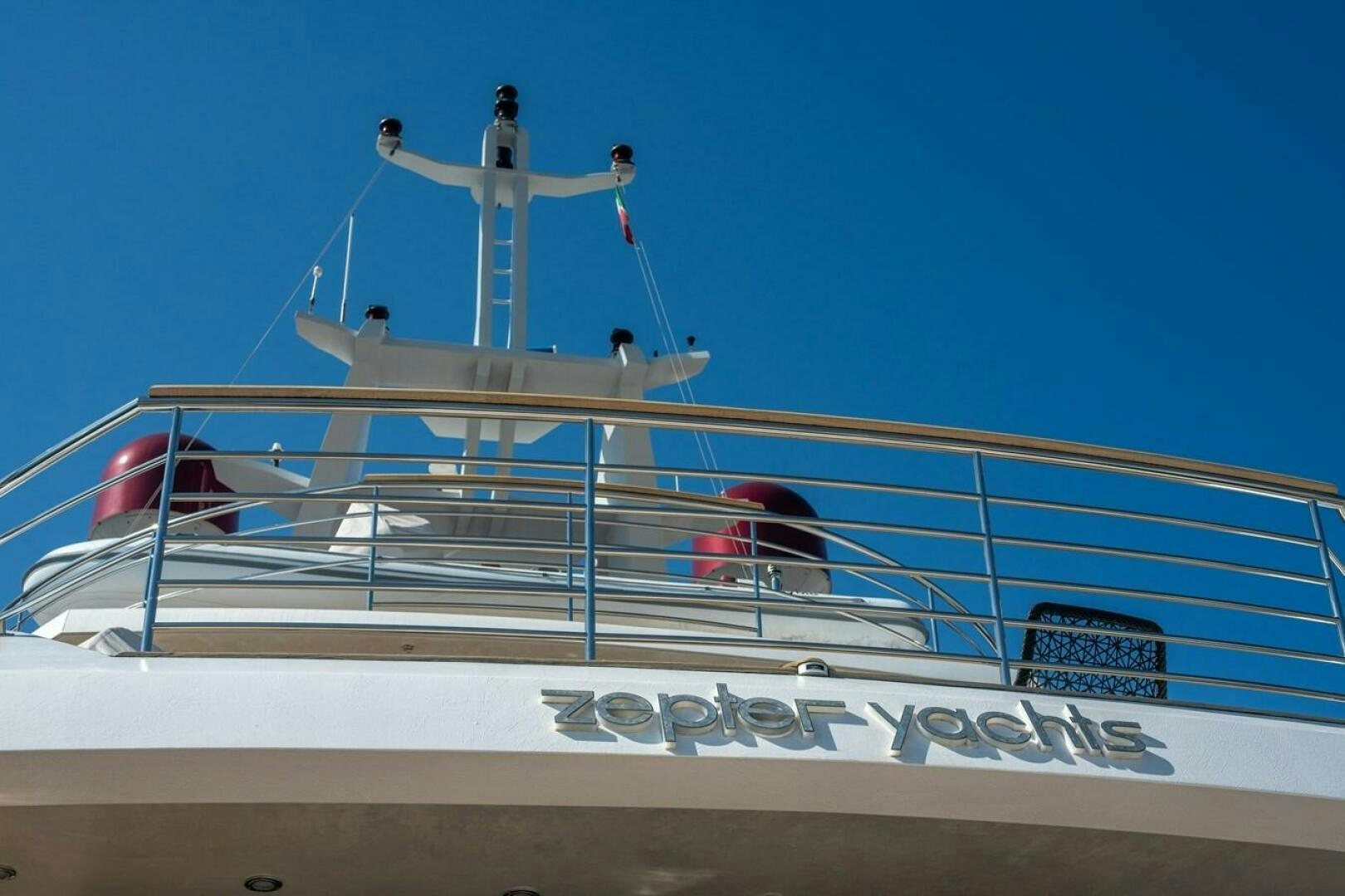 a statue on a building aboard JOY ME Yacht for Sale