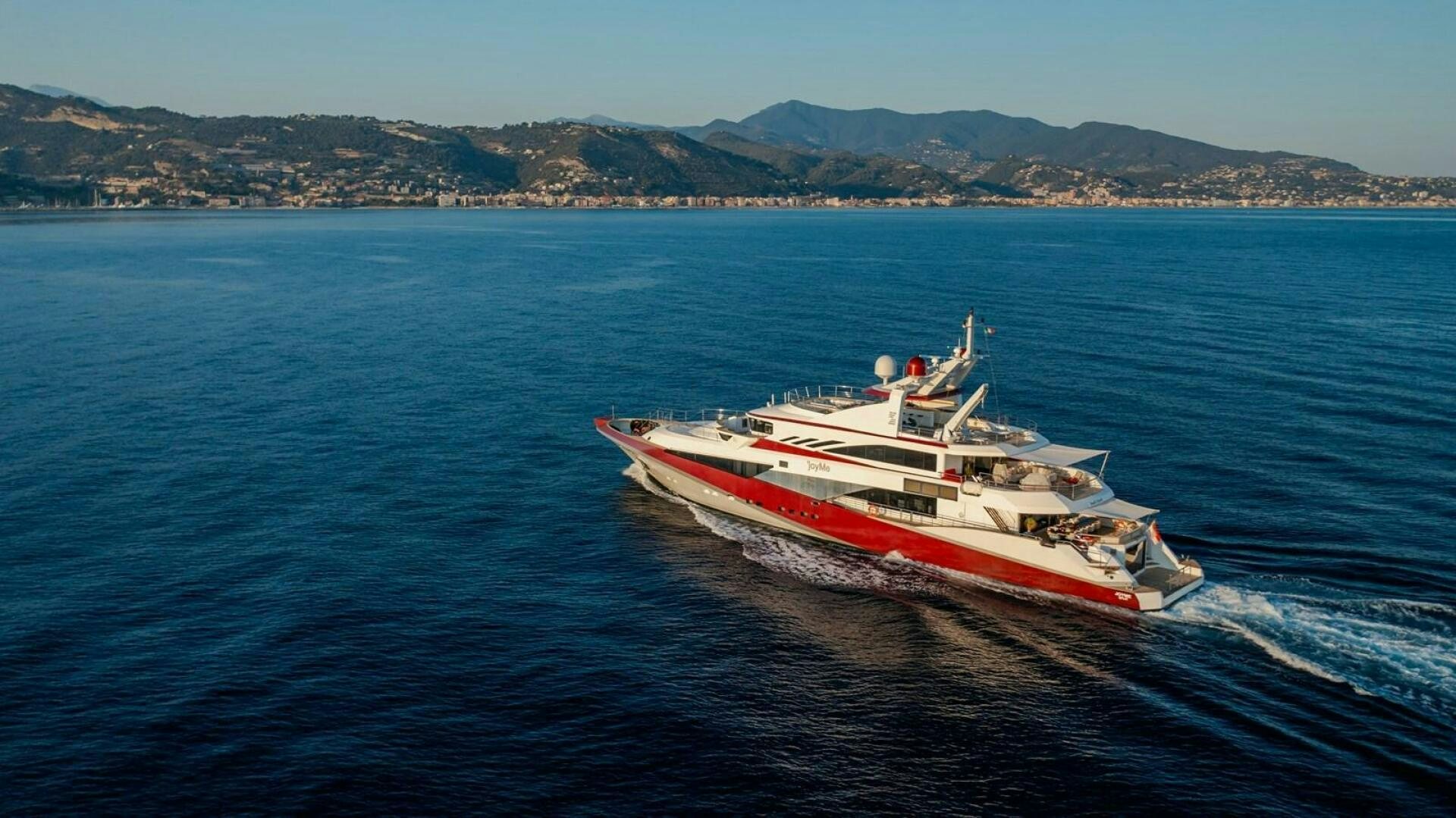 a boat on the water aboard JOY ME Yacht for Sale