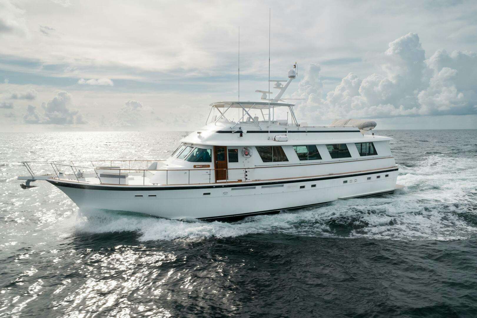 a boat in the water aboard HIGH IMPACT Yacht for Sale