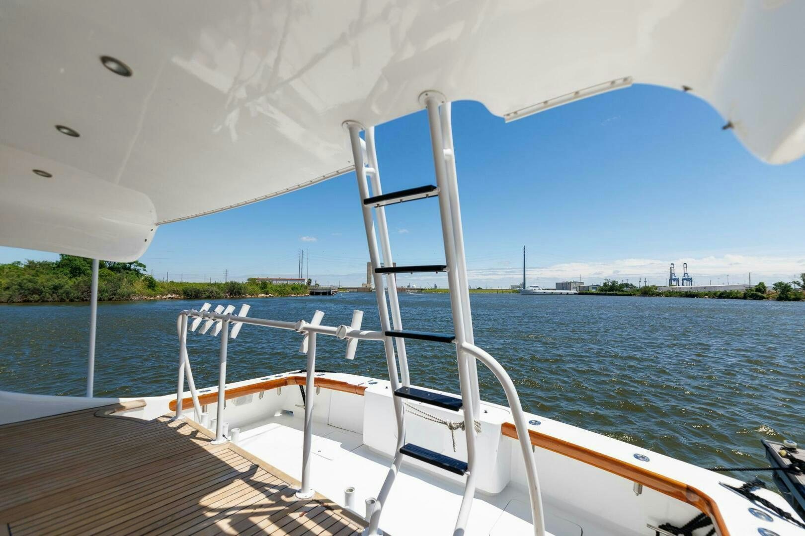 a boat on the water aboard STRESS RELIEFF  Yacht for Sale
