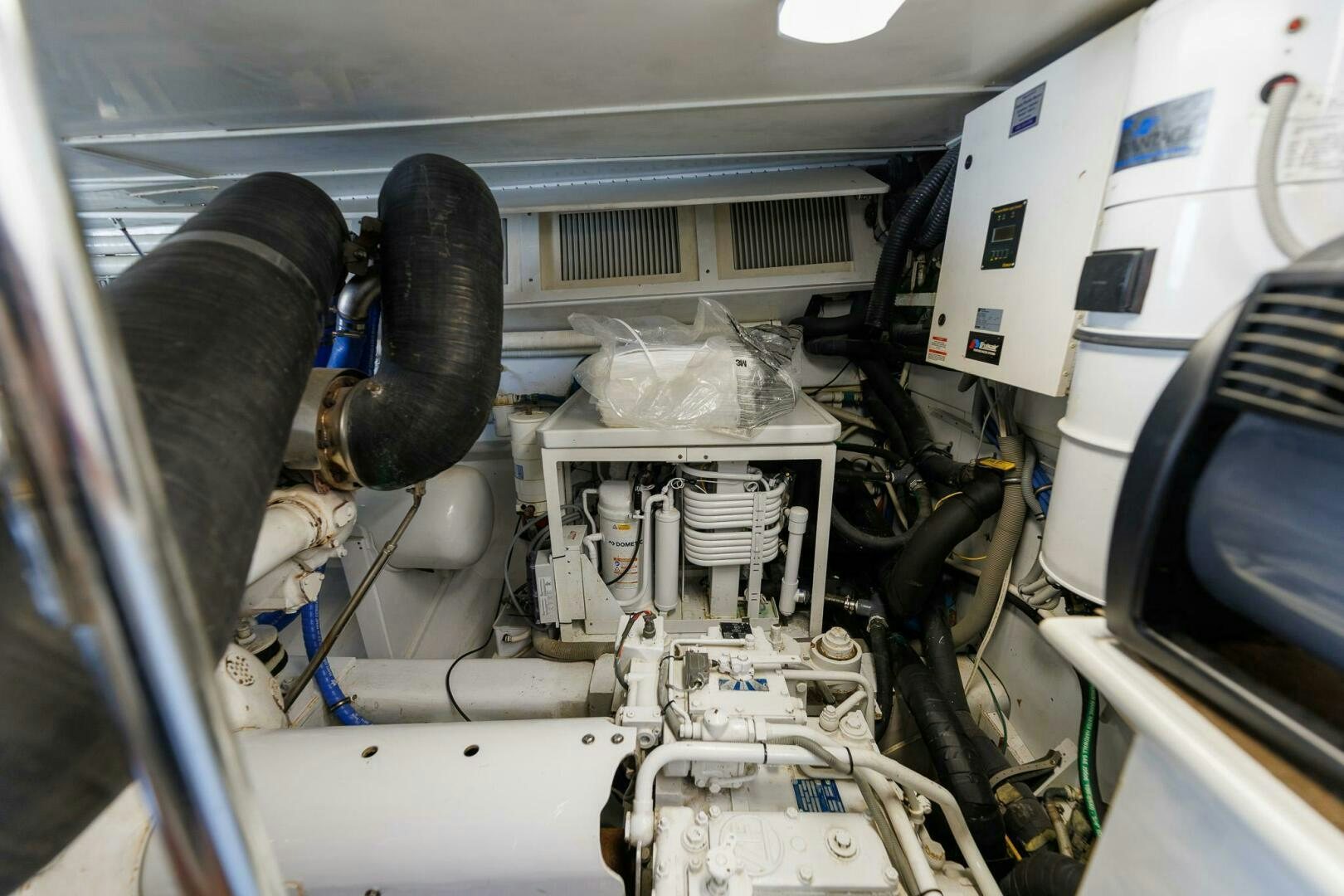 a machine with a large metal pipe aboard STRESS RELIEFF  Yacht for Sale